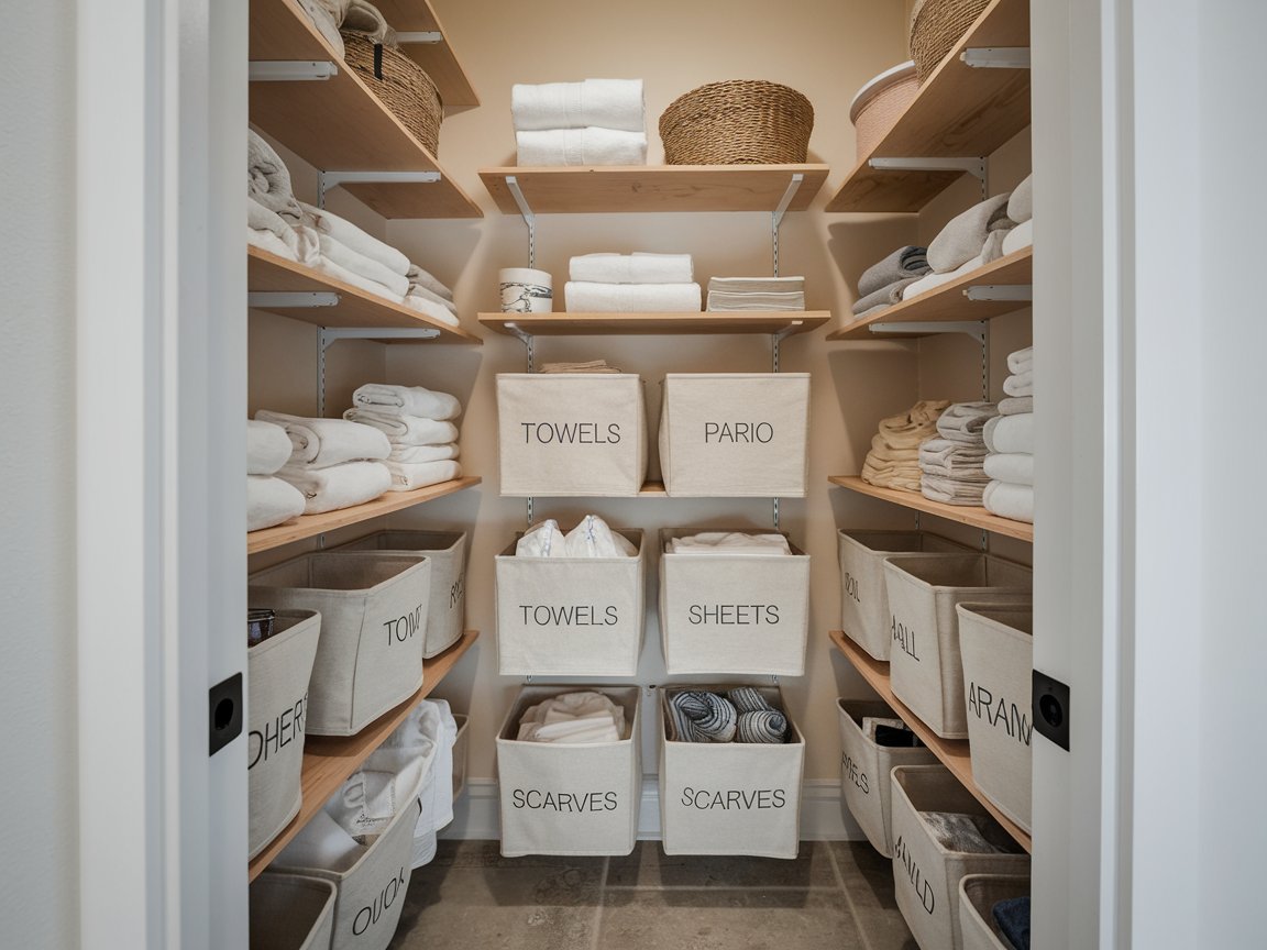 21 Smart Linen Closet Organization Ideas for Hallways, Walk-In Closets ...