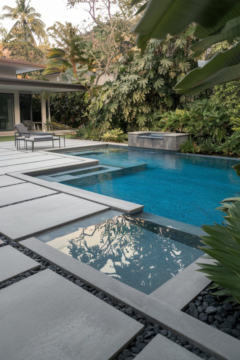 Picture of 50 Creative Pool Deck Ideas for 2025 to Transform Your Backyard Into a ...