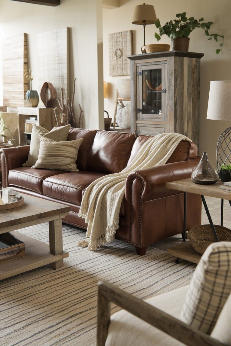 48 Leather Sofa Living Room Ideas for 2025 – Stylish, Cozy & Modern ...