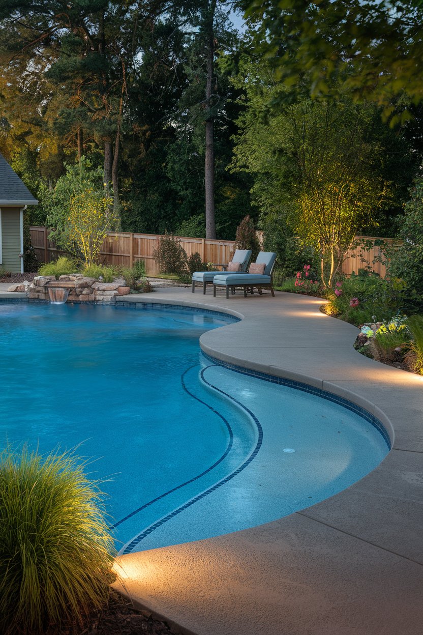 Picture of 50 Creative Pool Deck Ideas for 2025 to Transform Your Backyard Into a ...