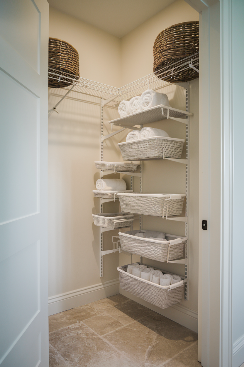 Small Linen Closet Organization 2025: 44 Genius Storage Ideas & Hacks ...