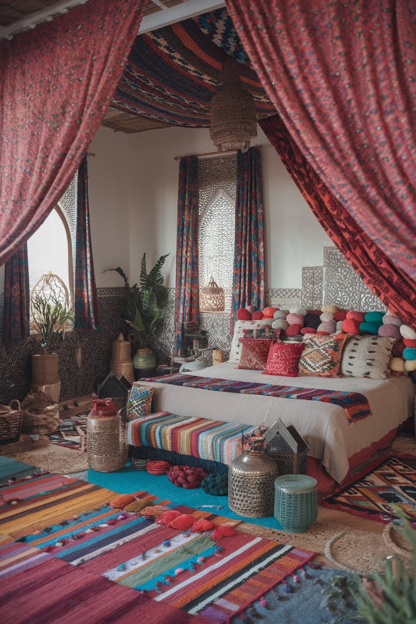 44 Moroccan Bedroom Ideas 2025: Modern, Bohemian & Budget-Friendly Design Inspirations