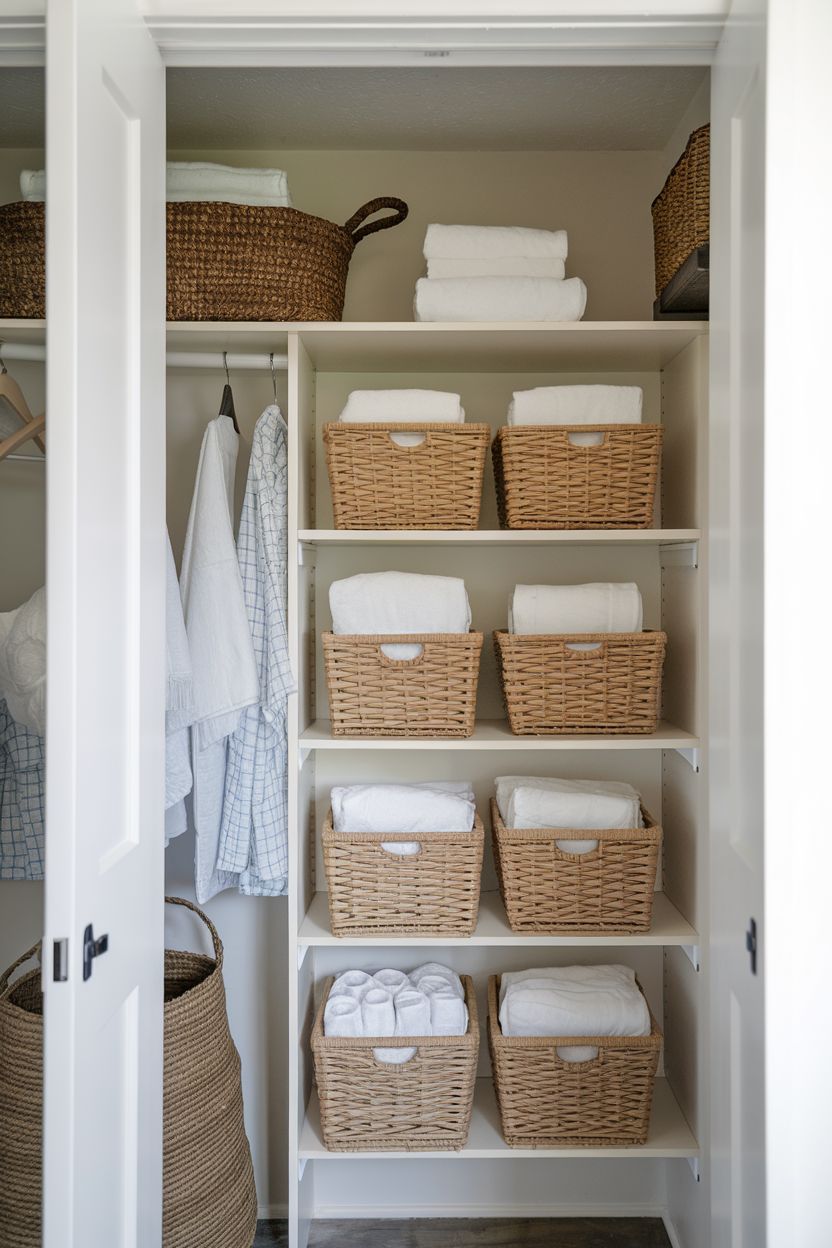 Small Linen Closet Organization 2025: 44 Genius Storage Ideas & Hacks ...