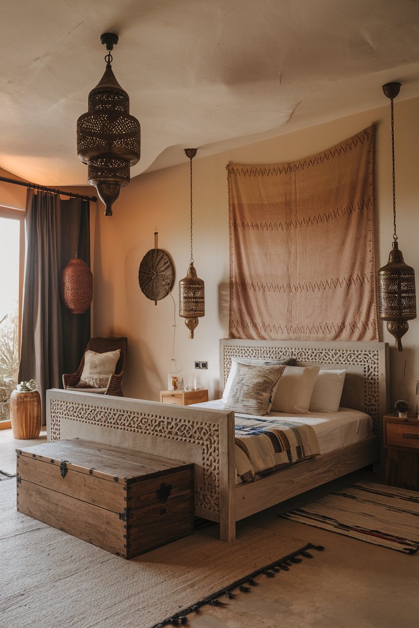 Modern Bohemian Bedroom Decor 2025: 44 Chic & Moroccan-Inspired Ideas ...