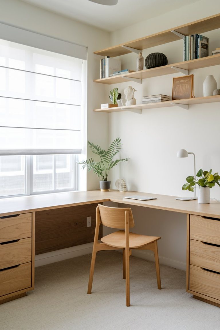 Illustration of Minimalist Corner Storage
