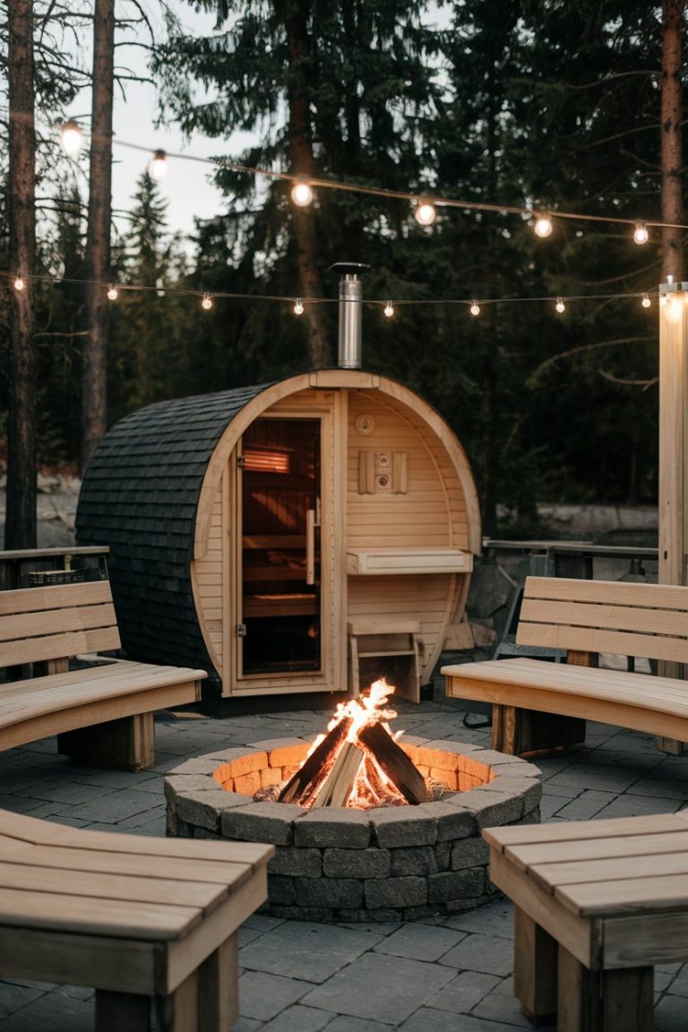 Picture of Outdoor Sauna Ideas 2025: 43 Stunning Designs for Backyards Modern ...