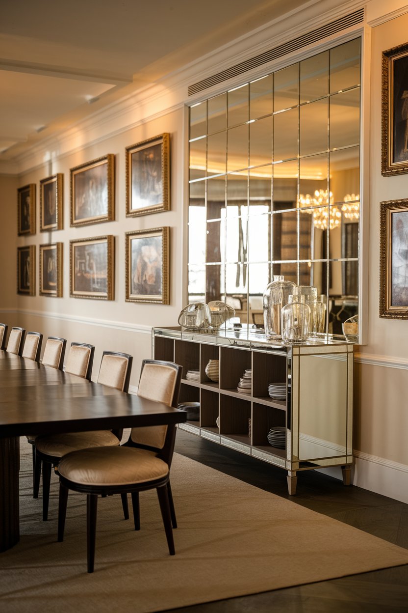 43 Creative Ideas for Decorating with Mirrors in Your Dining Room ...