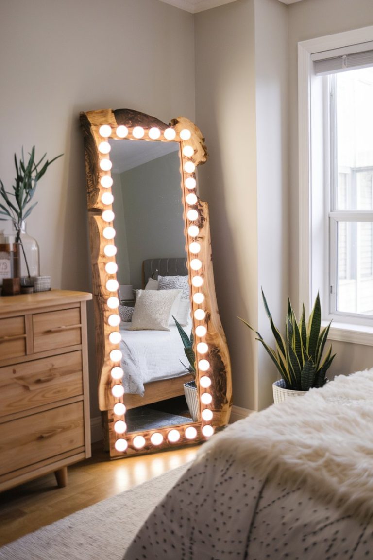 Standing Mirror Decorating 2025: 45 Stylish Ideas for Bedrooms, Living ...