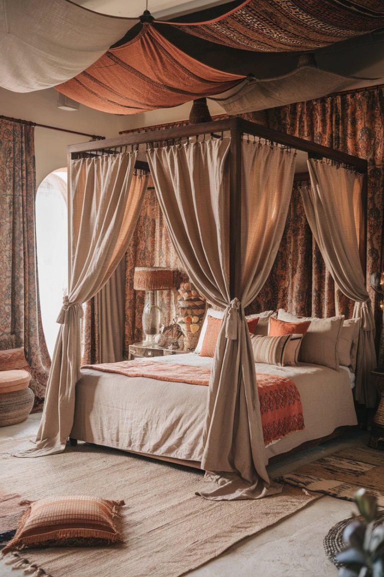 Modern Bohemian Bedroom Decor 2025: 44 Chic & Moroccan-Inspired Ideas ...