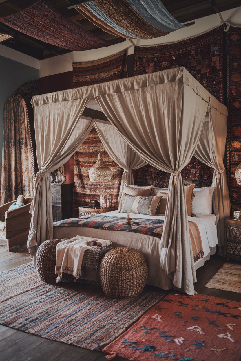 Modern Bohemian Bedroom Decor 2025 44 Chic & MoroccanInspired Ideas