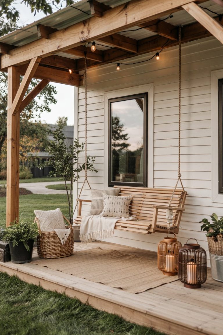 44 Front Porch Decorating Ideas 2025 for Cozy, Rustic, and Budget ...