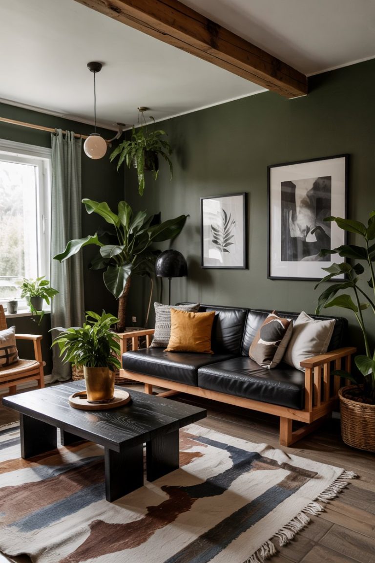 43 Black Living Room Ideas 2025: Modern, Elegant & Bold Color Pairings ...