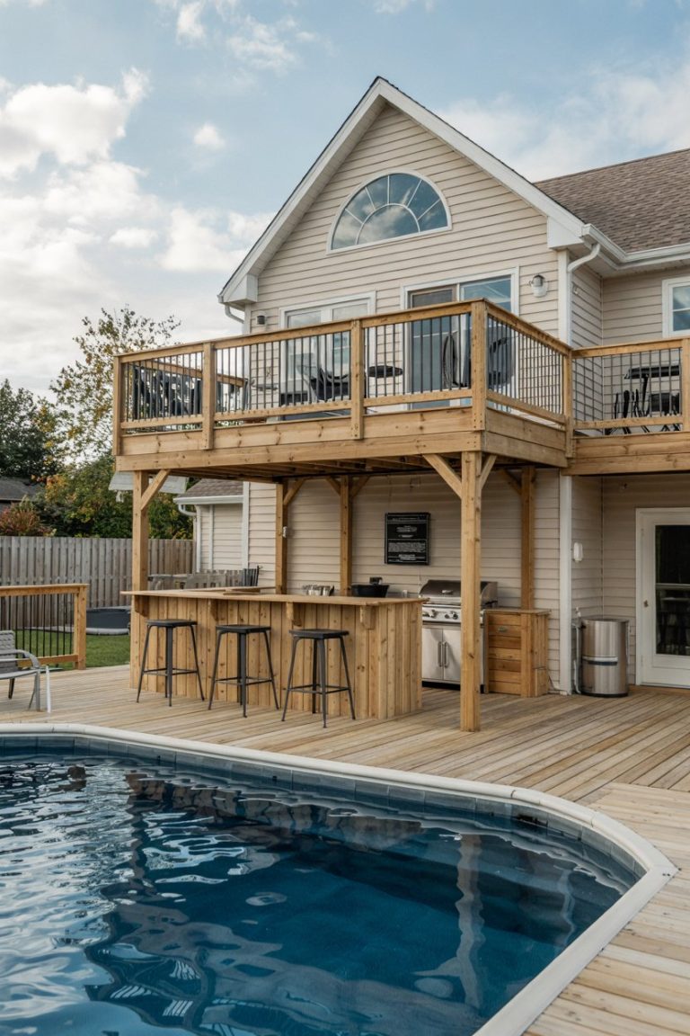 44 Stunning Above Ground Pool Deck Ideas 2025 for Any Yard – Cheap, DIY ...