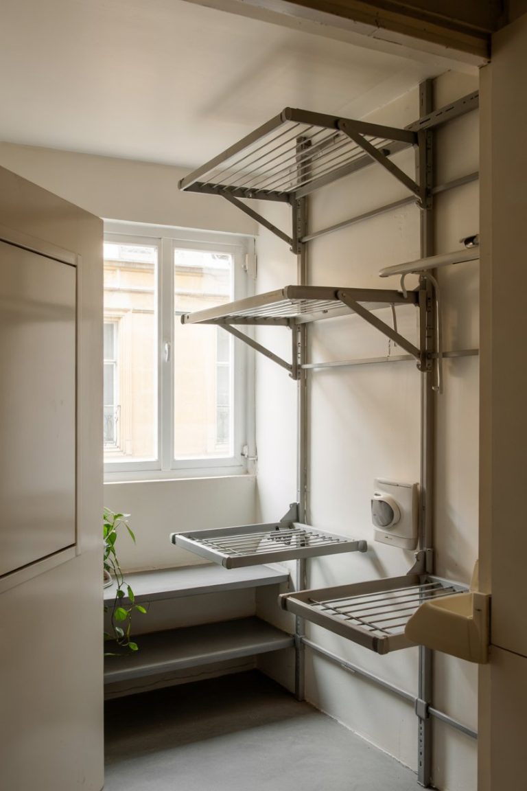 Tip Up Drying Racks Tiny Laundry Room Ideas 2025: 33 Space Saving Designs with Stackable ...