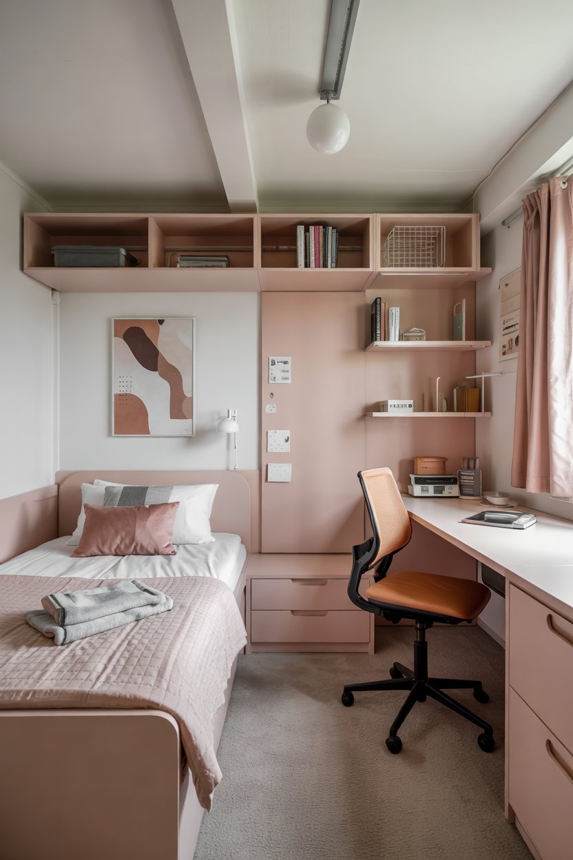 20 Minimalist Dorm Room Ideas to Maximize Small Spaces - College Dorm Room Decor Minimalist