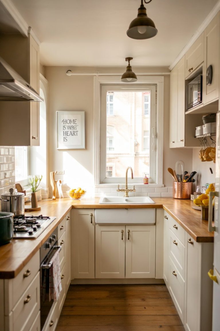Beautiful view of Small Urban Apartment Undisclosed Galley