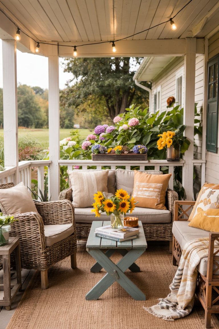 44 Front Porch Decorating Ideas 2025 for Cozy, Rustic, and Budget ...