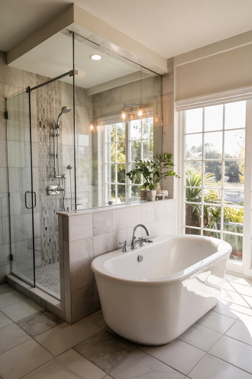 Walk In Shower No Door 2025: 41 Stunning Ideas for Master Baths, Small ...