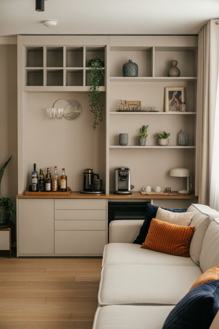 View of 38 Built-In Shelves Living Room Ideas 2025 for Fireplace Walls, Small ...