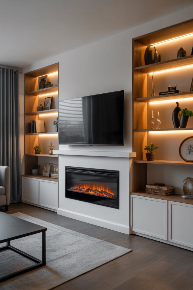 38 Built-In Shelves Living Room Ideas 2025 for Fireplace Walls, Small ...