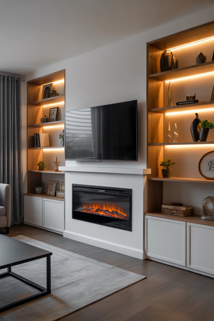 38 Built-In Shelves Living Room Ideas 2025 for Fireplace Walls, Small ...