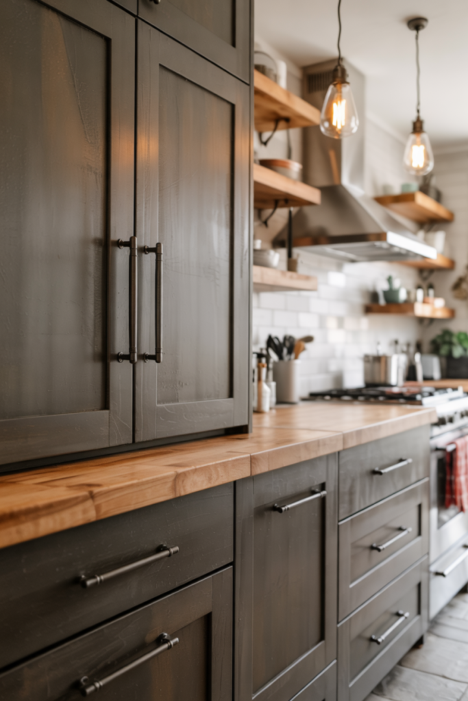 43 Stylish Dark Kitchen Cabinets 2025 Ideas With Light Countertops 