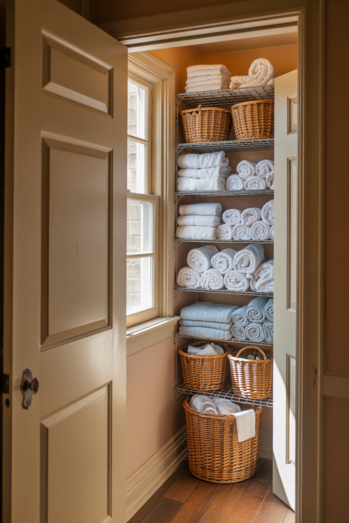 Linen Closet Organization 2026: 42 Stylish Ideas for Hallway, Bathroom ...