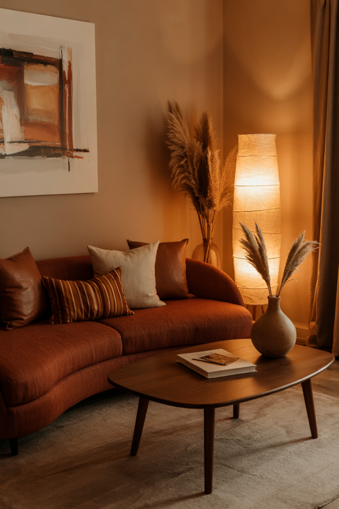 Cozy Living Room Decor 2026 – Warm Earth Tone & Rustic Modern Ideas for ...