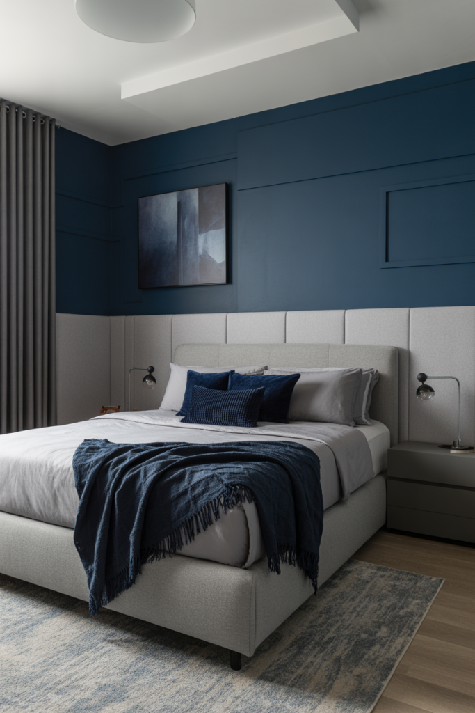 Modern Bedroom Ideas for Men 2026: Stylish Grey, Dark, Green and Blue ...