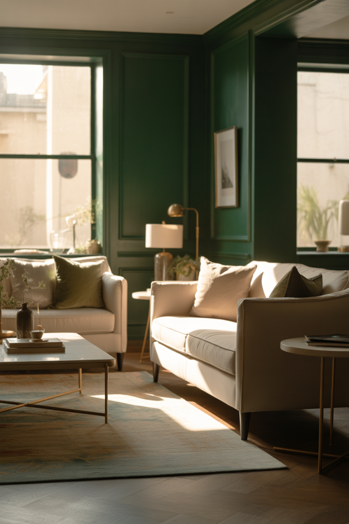 Green Living Room 2026: Cozy, Earthy, Sage, Emerald and Modern Ideas ...