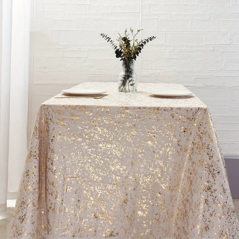 1 piece 150x305cm gold glitter tablecloth perfect table - Temu Oman