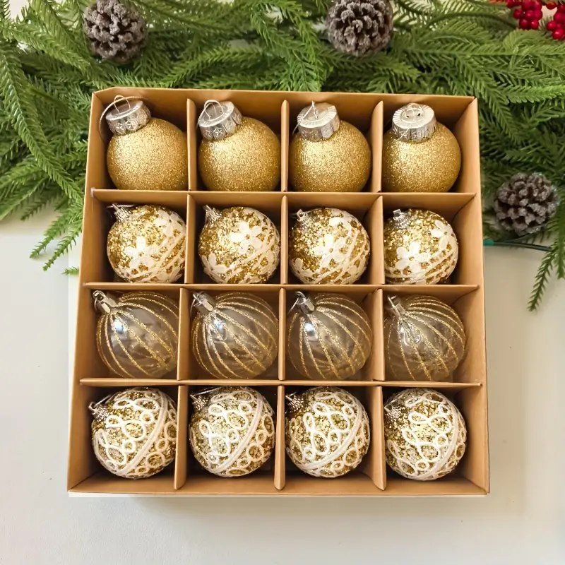1 set 16pcs 6cm christmas ball ornaments - Temu Mauritius