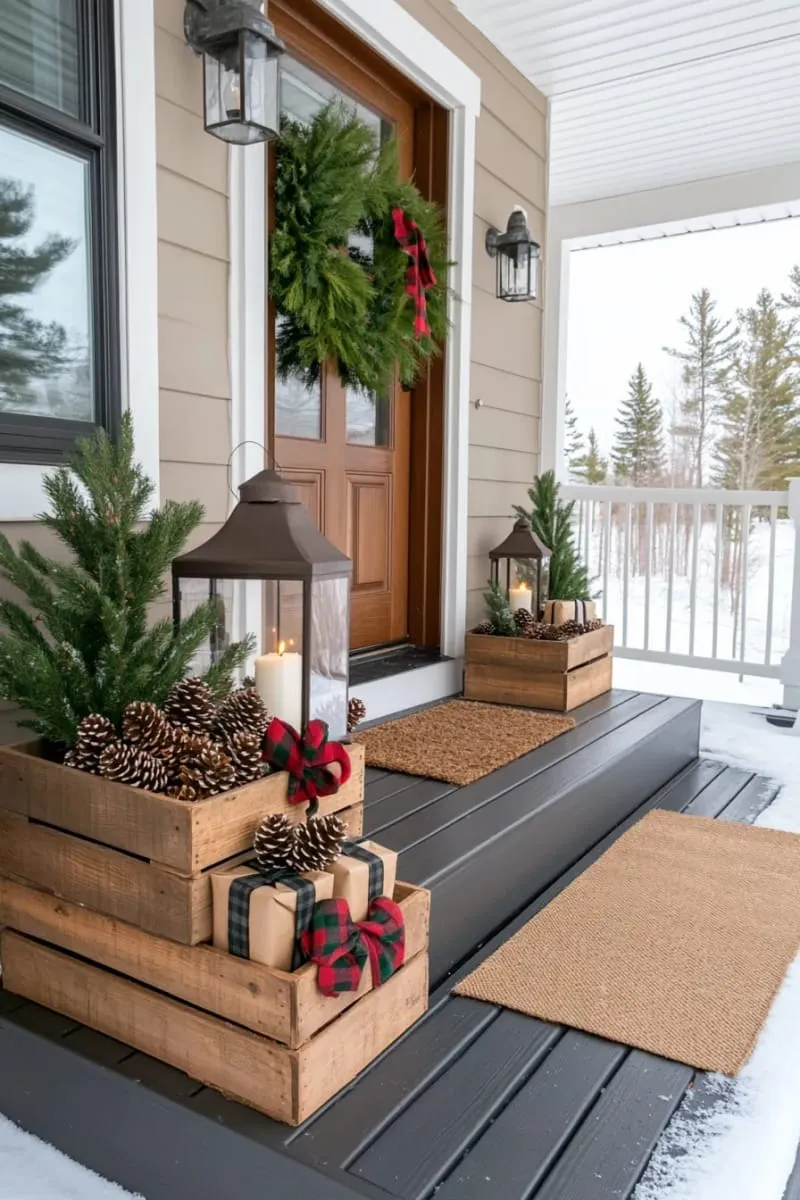15 Christmas Decor Ideas for a Front Porch DIY That's Simple but Stunning