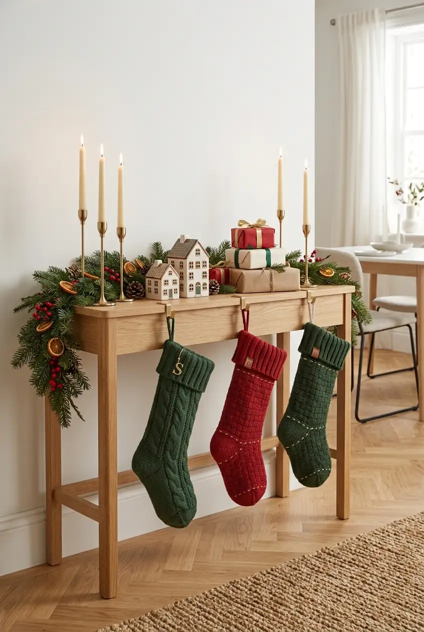 15 Christmas Stocking Hanging Ideas Without a Fireplace