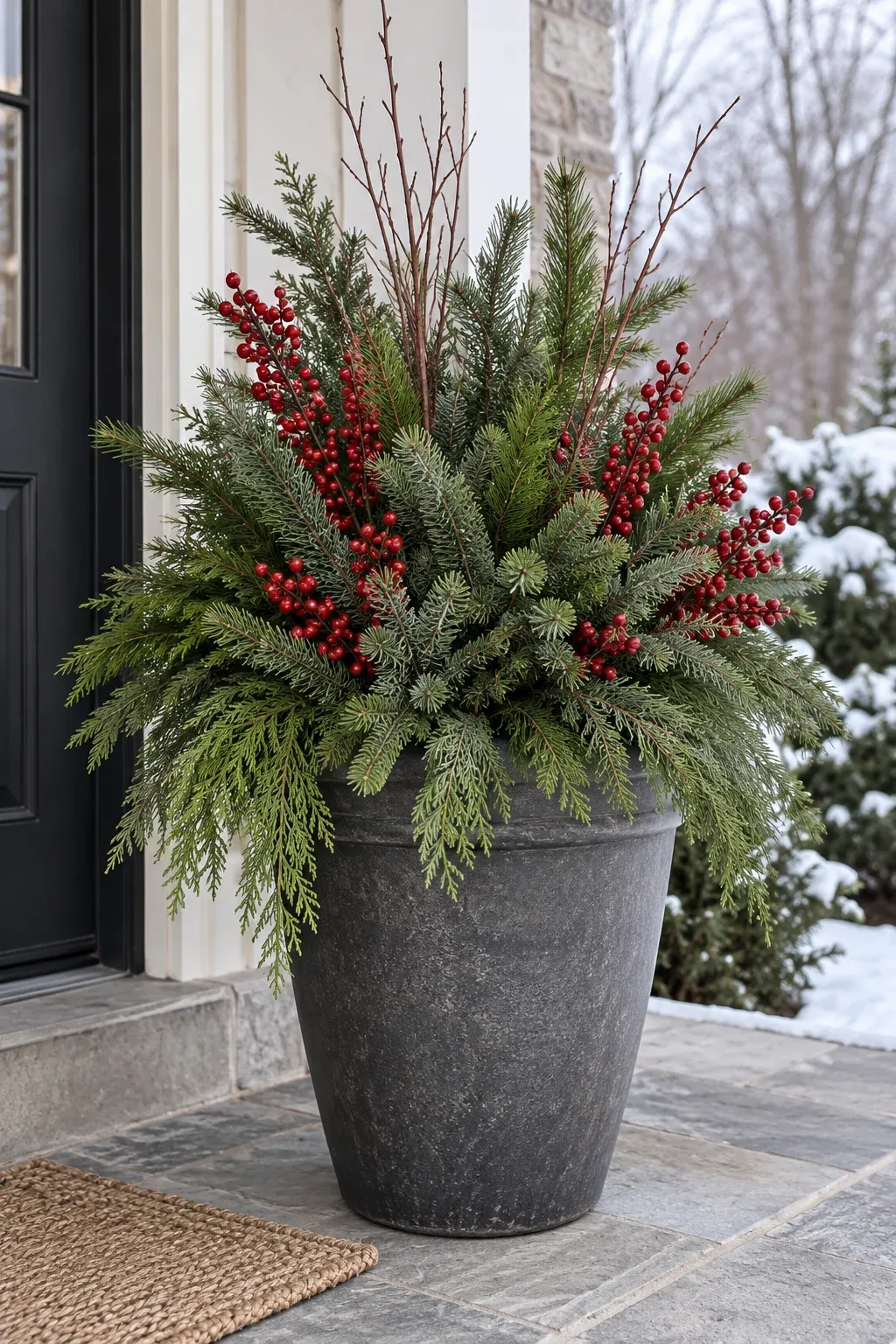 15 Winter Container Planters That Still Look Good in February - HavenSprout