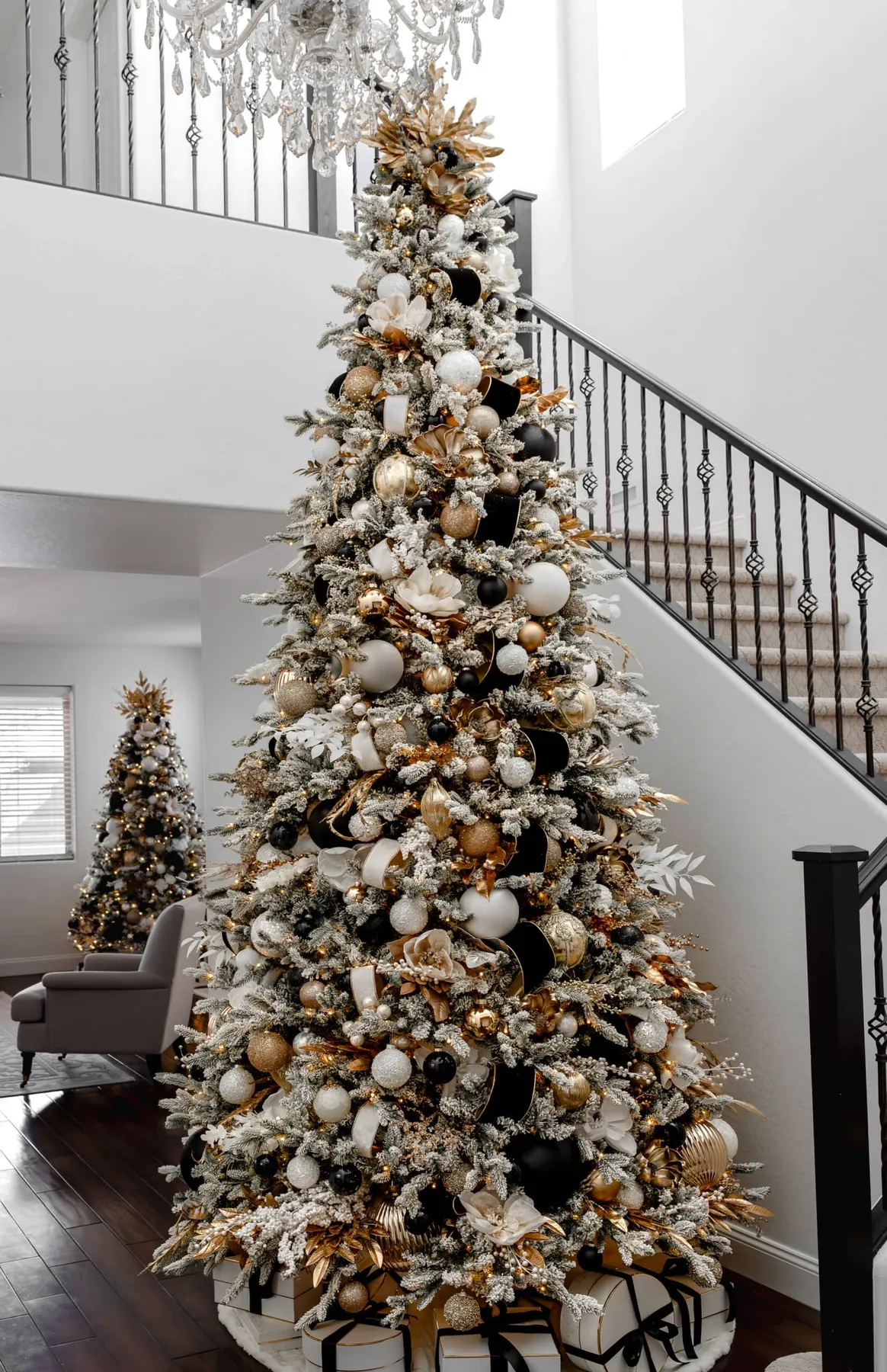 18 Inch and 12 Inch High Jeweled Glittered Christmas Cone Elegant Holiday  Cone‎ Trees with
