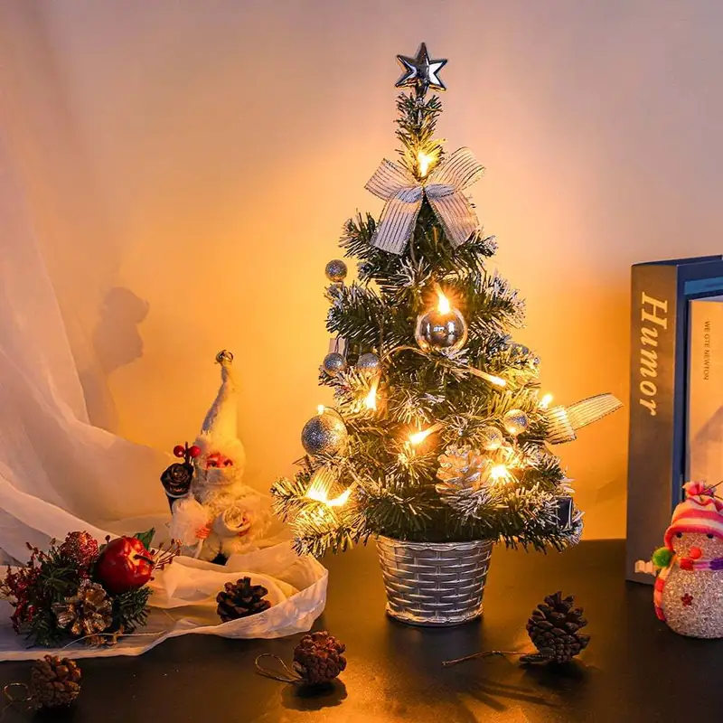 18 inch mini christmas tree a tabletop decoration featuring - Temu