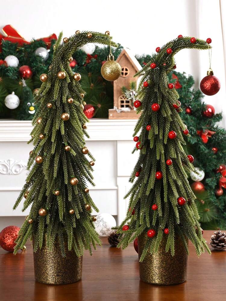 1pc Artificial Christmas Tree Ornaments Christmas Desktop Simulation  Christmas Tree Decorations Christmas Desktop Props Mini Christmas Tree  Table Ornaments Christmas Decorations New Year Gifts ...
