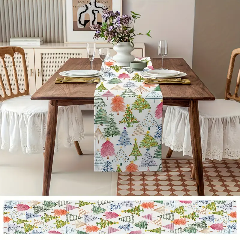 1pc christmas table runner suitable holiday decorations - Temu Bahrain