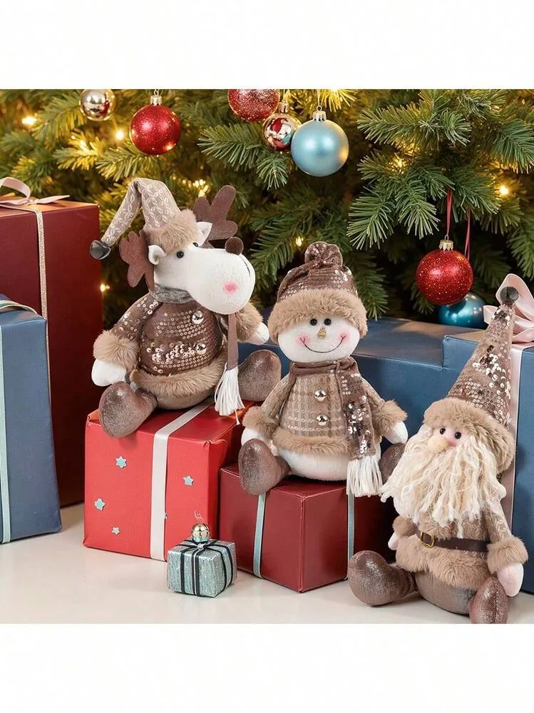 1pc Santa Claus Doll Christmas Decoration 2026 Home Decor Tabletop Reindeer  Figurine Christmas Hanging Ornament Christmas Gift 2027 Happy New Year |  SHEIN Singapore