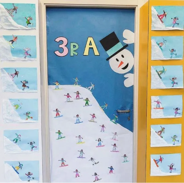 20 January Classroom Door Ideas | Creative Classroom Winter Door  Decorations - Christmas Decorations