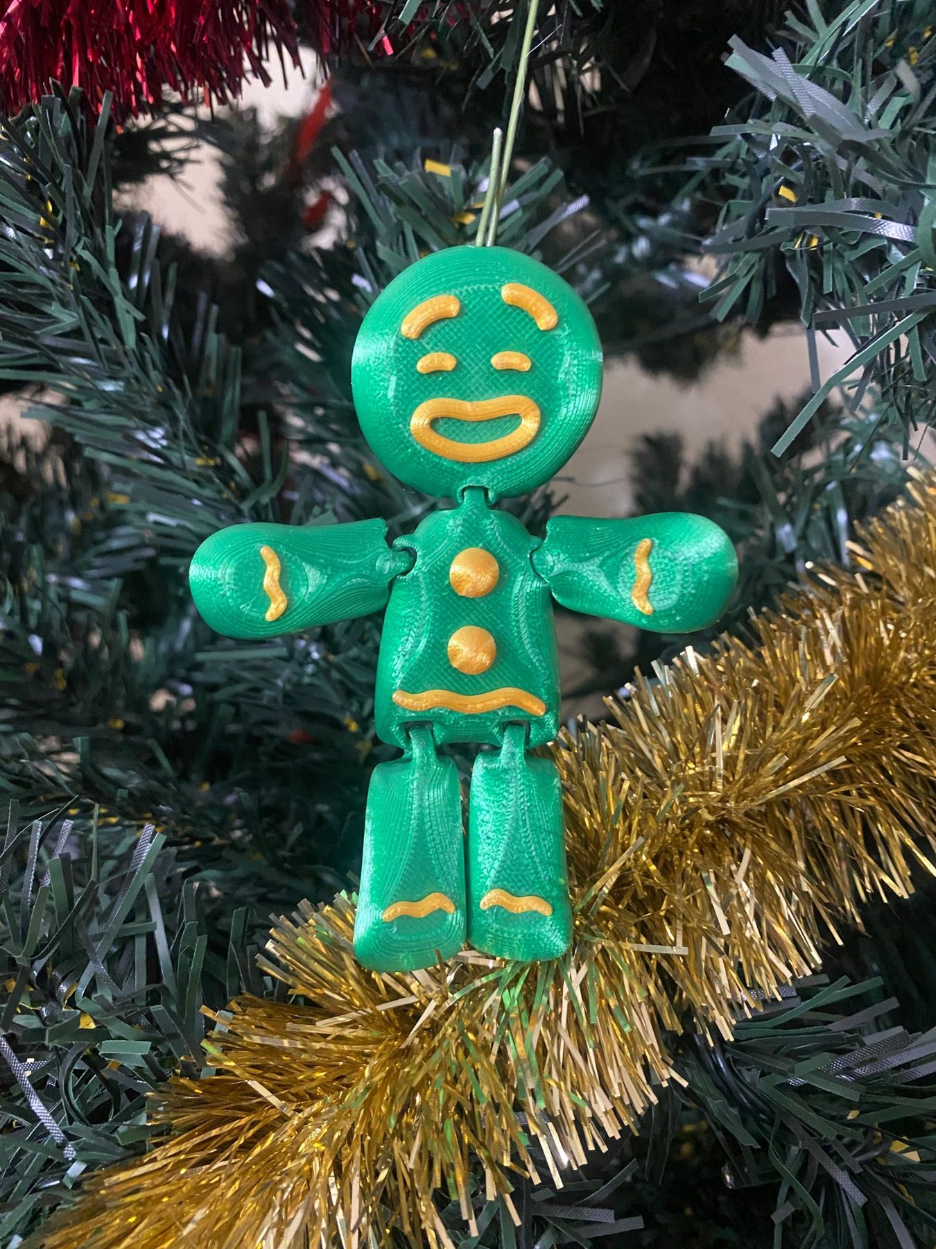 2025 Gingerbread House Light-Up Ornament – New Home Resin Gingerbread with  Green Package Ornament Christmas Home