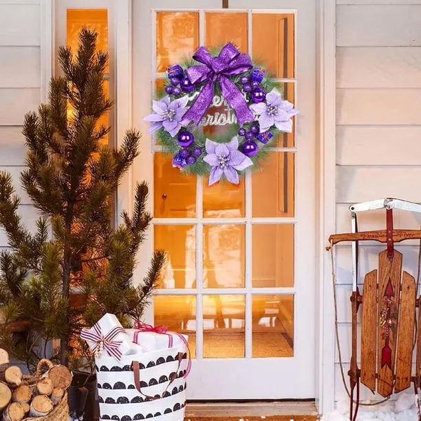 2026 New Christmas Wreath! 11.8-Inch Christmas Front Door Wreath - Classic  Green for Thanksgiving Indoor/Outdoor Home Decor - Walmart.ca