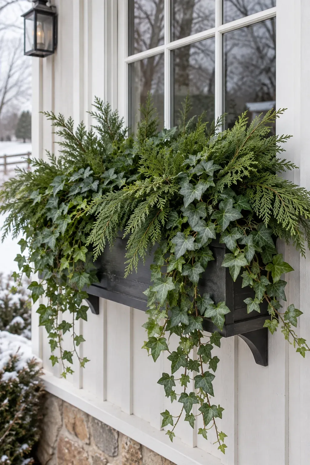 21 Winter Window Box Combos That Never Look Sad by January - HavenSprout