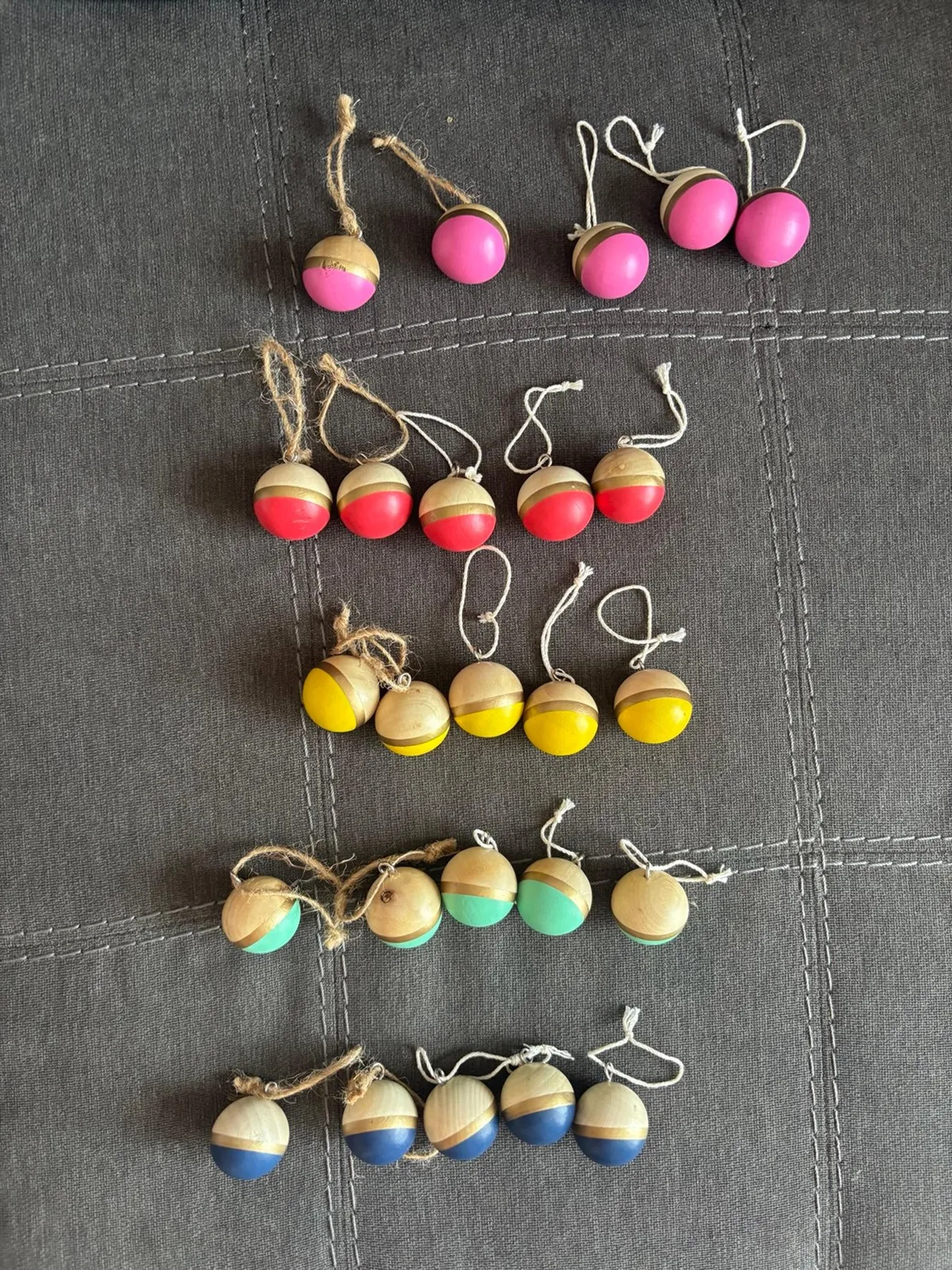 25 holiday time colorful rainbow mini wood | Mercari