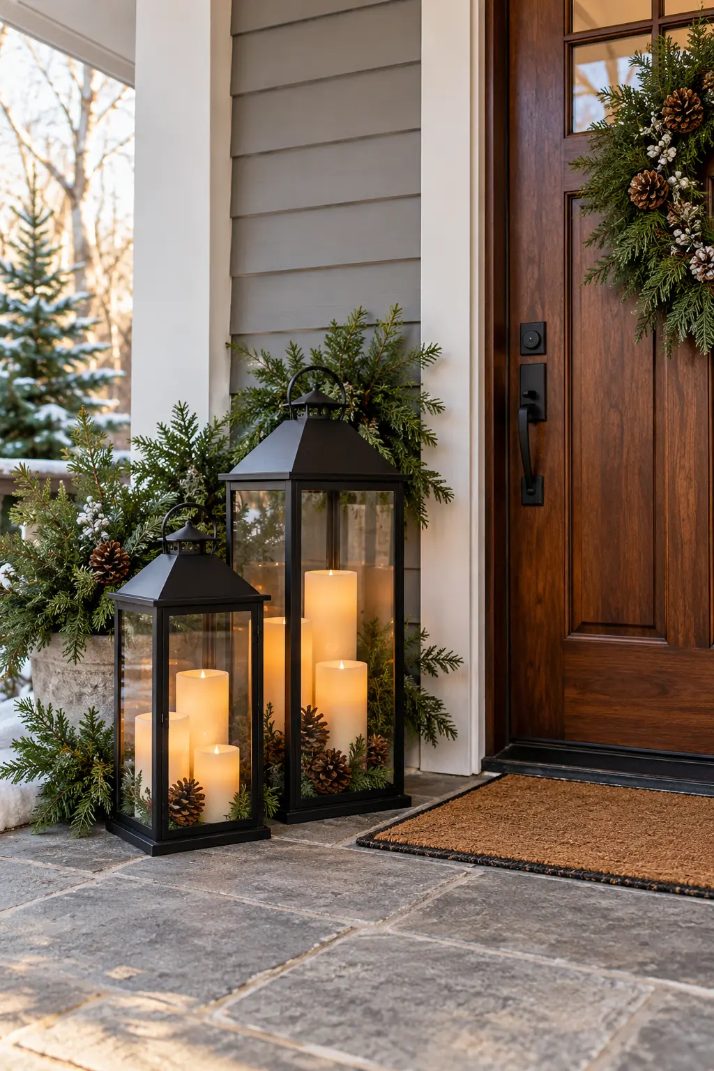 27 Beautiful Winter Porch Decorating Ideas for a Charming Seasonal Look