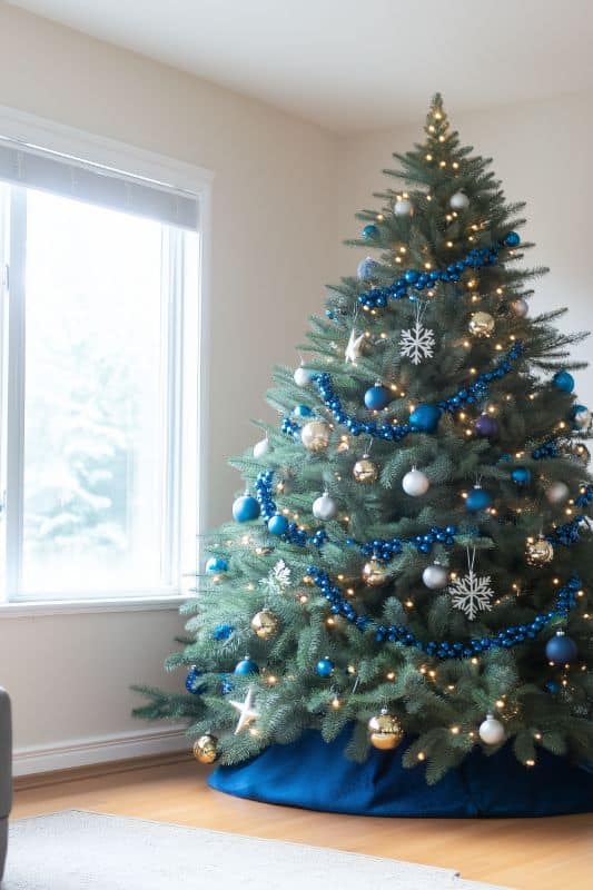 28 Blue Christmas Tree Decorations for a Unique, Magical Holiday