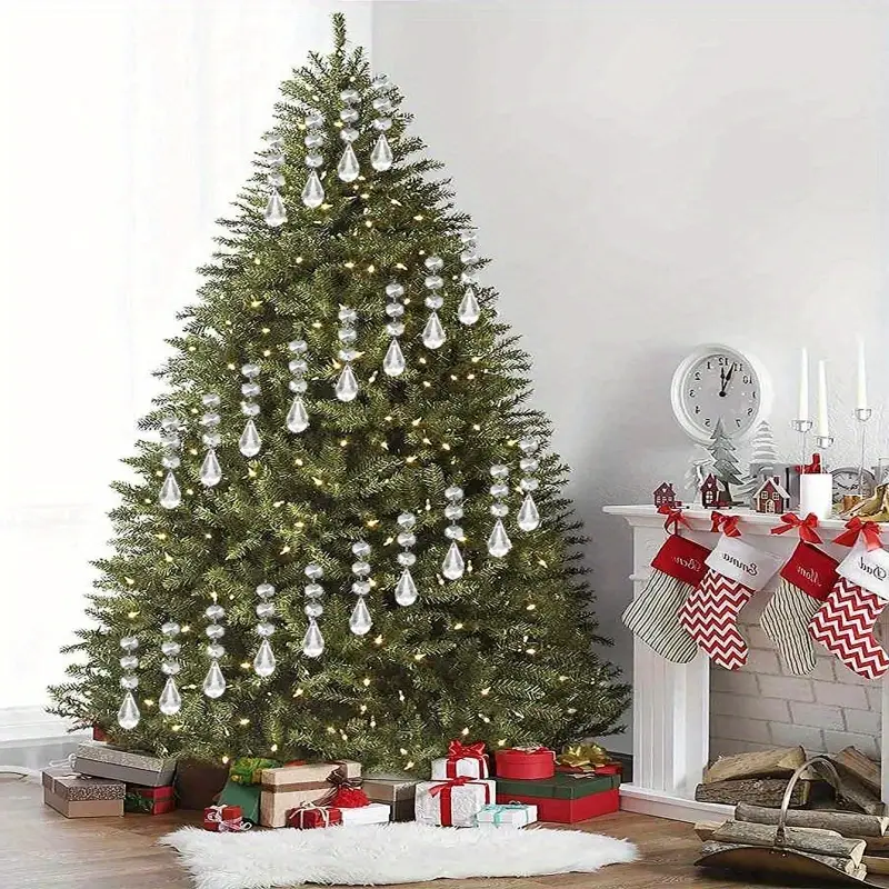2d flat 30pk christmas tree decoration crystal christmas - Temu New Zealand