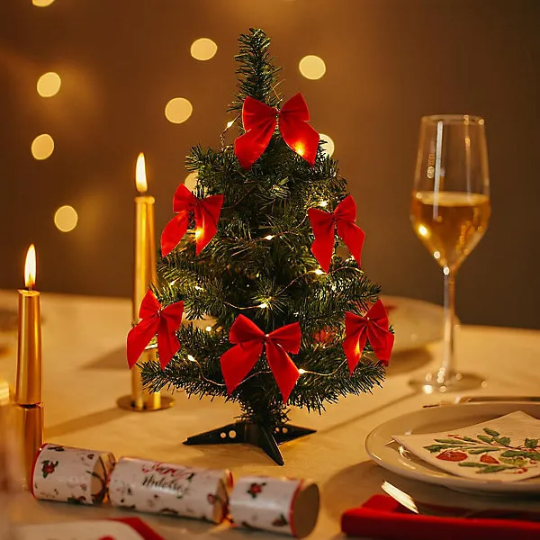 2ft Christmas Tree 58cm / 2ft Green Indoor Desktop Small Xmas Tree Pine  Artificial Christmas Tree with