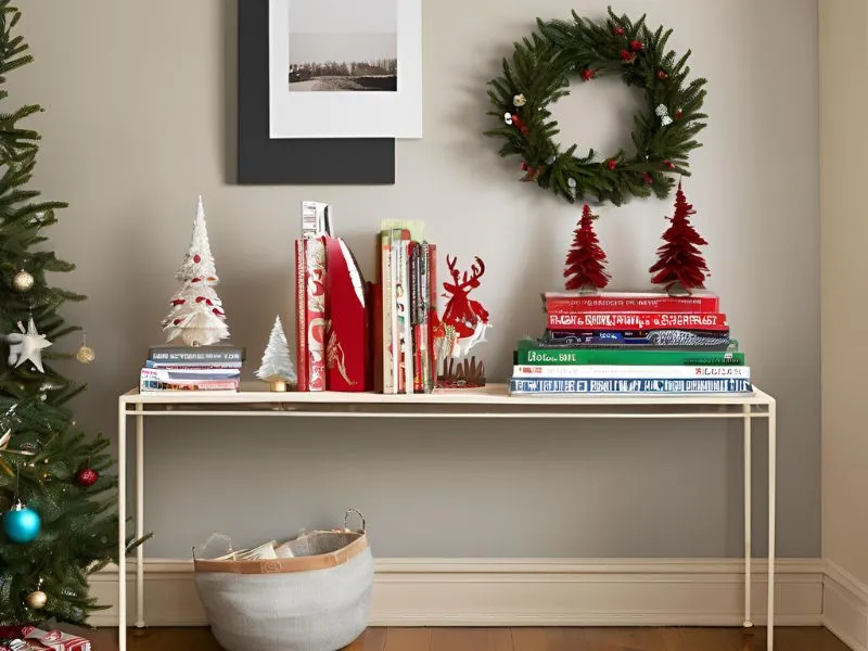 30+ Creative Ideas for Decorating Console Table for Christmas - Hirosart